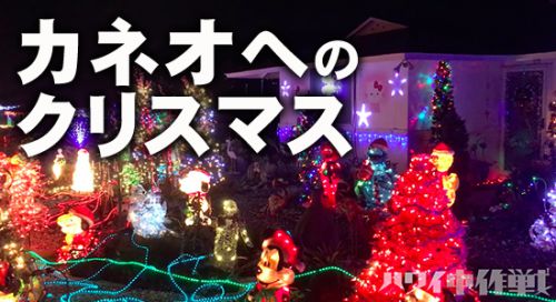 ハワイ中作戦／カネオへの住宅街のクリスマス