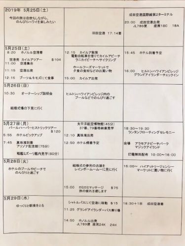 60代夫婦ハワイ旅行4泊6日スケジュール2019を公開！飛行機予約はエアトリで♪