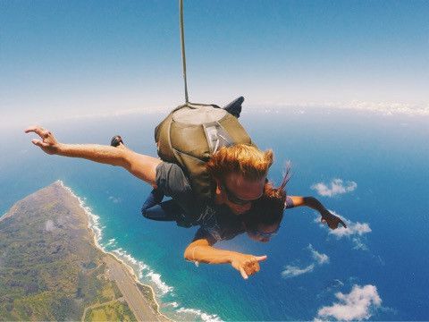 skydive Hawaii（スカイダイブハワイ）～危険な事を理解して飛ぶんですよというビデオを見せられ 死んでも文句言いませんという書類にサイン