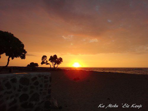 ハワイ島フォト日記　西海岸での夕陽は最高だね！